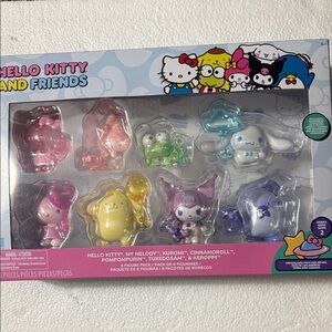 Hello Kitty and Friends Figurine Set - Pink, Blue, Yellow